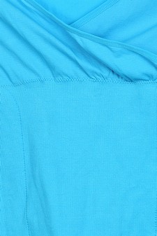 Turquoise-Lady's Seamless Fashion Top style 3