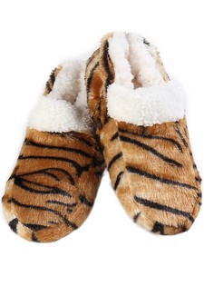 Women Indoor Animal Print Loafer Style Slippers style 3