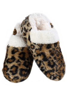 Women Indoor Animal Print Loafer Style Slippers style 6