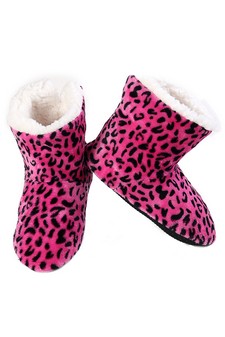 Women Indoor Animal Print Slipper Boots style 3
