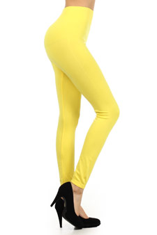 Solid Color Seamless Legging w/ 3" Waistband