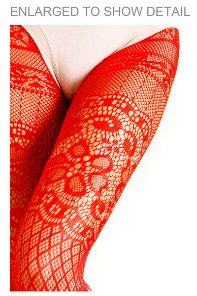 Stella Elyse Coiled Lines Fishnet Pantyhose - Wholesale 