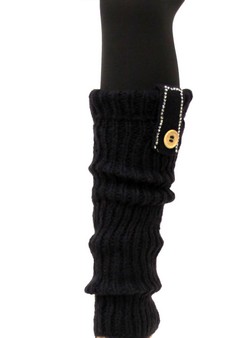 RIB KNIT LEGWARMERS WITH EMBELLISHED BUTTON TAB style 5