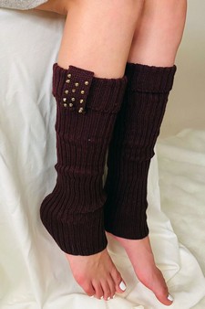 Women's Stud Loop Leg Warmers style 3