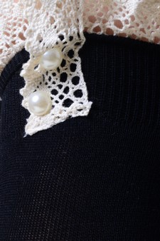 Lady's Fashion Laced Boot Socks style 4