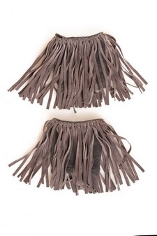 Women's Faux Suede Fringe Boot Cuffs style 2