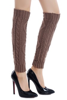 Lady's Emerald Fashion Designed Leg Warmer style 6