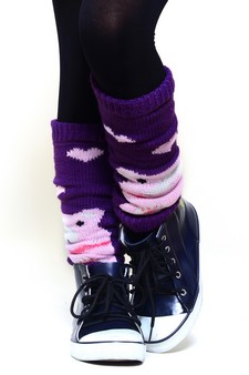 Kid's Happy Bear Design Leg Warmers style 4