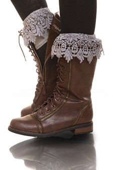 Low cut Damask Lace Boot cuff style 5