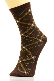 Lady's Novelty Crew Socks style 2