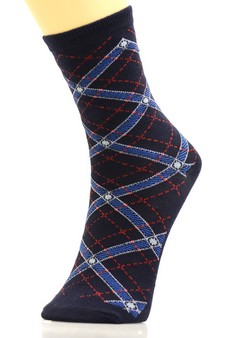 Lady's Novelty Crew Socks style 6