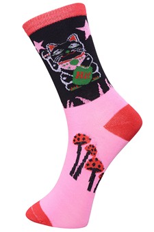 Lucky Cat Crew Socks style 6