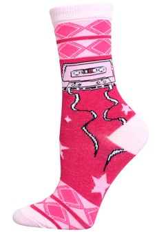 Cassette Tapes, Novelty Crew Socks style 2