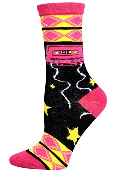 Cassette Tapes, Novelty Crew Socks style 4