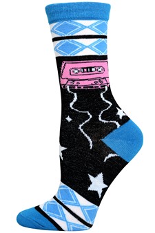 Cassette Tapes, Novelty Crew Socks style 5