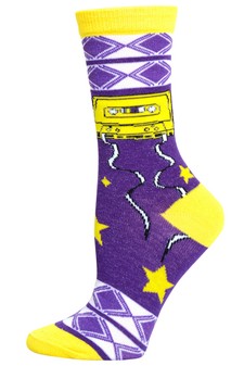 Cassette Tapes, Novelty Crew Socks style 7