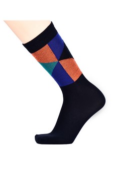 Men's Cotton Blended Dress Socks style 2