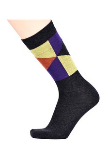 Men's Cotton Blended Dress Socks style 3