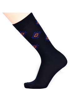 Men's Cotton Blended Dress Socks style 5