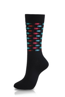 Men's Cotton Blended Dress Socks style 5