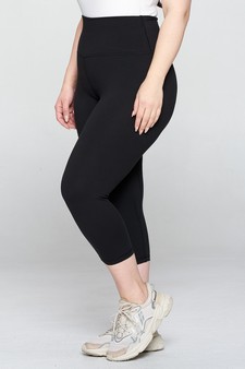 Women's High Rise Casual Capri Leggings style 2