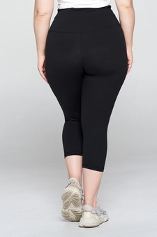 Women's High Rise Casual Capri Leggings style 4