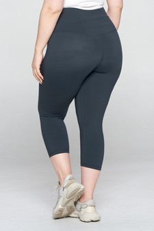 Women's High Rise Casual Capri Leggings style 3