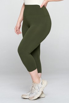 Women's High Rise Casual Capri Leggings style 2