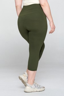 Women's High Rise Casual Capri Leggings style 5