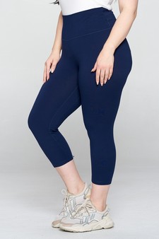 Women's High Rise Casual Capri Leggings style 2