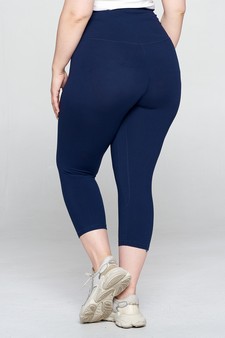 Women's High Rise Casual Capri Leggings style 3