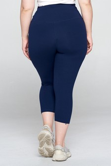 Women's High Rise Casual Capri Leggings style 4