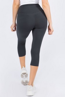 Women's High Rise Casual Capri Leggings style 3