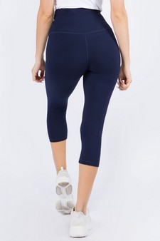 Women's High Rise Casual Capri Leggings style 3