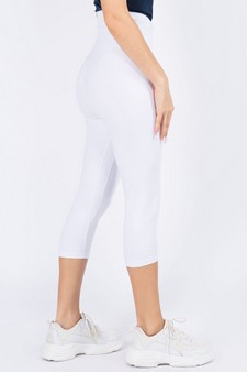 Women's High Rise Casual Capri Leggings style 2