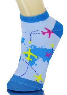 AERIAL MAP LOW CUT SOCKS style 3