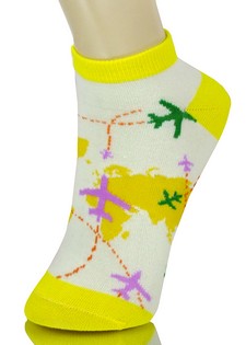 AERIAL MAP LOW CUT SOCKS style 4