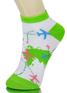 AERIAL MAP LOW CUT SOCKS style 6