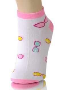 SUNGLASSES PRINT LOW CUT SOCKS style 6