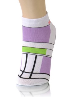 GEOMETRIC MOD LOW CUT SOCKS style 4