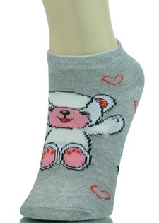 TEDDY BEAR LOW CUT SOCKS style 6