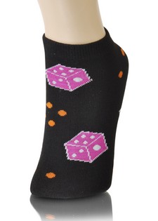 ROLLING DICE LOW CUT SOCKS style 2