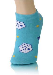 ROLLING DICE LOW CUT SOCKS style 4