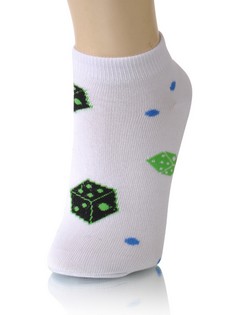 ROLLING DICE LOW CUT SOCKS style 6