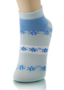 SNOWFLAKE BAND LOW CUT SOCKS style 2