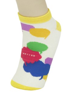 TALKING BUBBLES LOW CUT SOCKS style 3