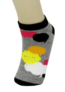 TALKING BUBBLES LOW CUT SOCKS style 6