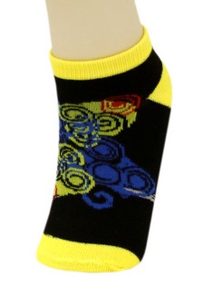 SWIRLING CIRCLES LOW CUT SOCKS style 2