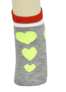 GRADUATING HEARTS LOW CUT SOCKS style 4