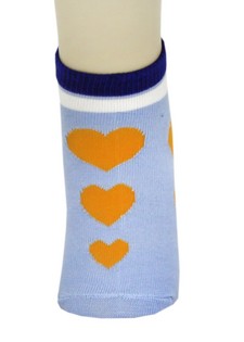 GRADUATING HEARTS LOW CUT SOCKS style 6